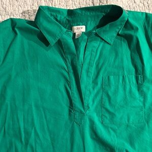 J. Crew women’s V-neck Oxford  Shirt size XL